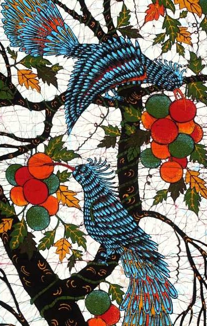 Batik Kunstwerk aus Sri Lanka
